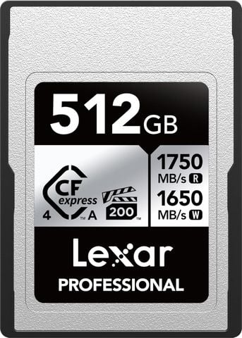 Thẻ Nhớ Lexar 512GB CFexpress Type A Silver 4.0 8K