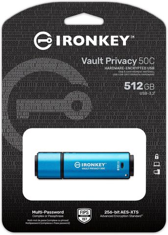 Kingston IronKey VP50C 512GB USB-C