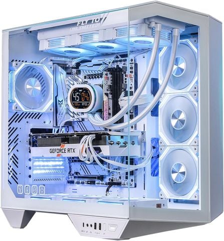 Vỏ Case darkFlash DY470 Full-Tower Trắng Kính Toàn Cảnh