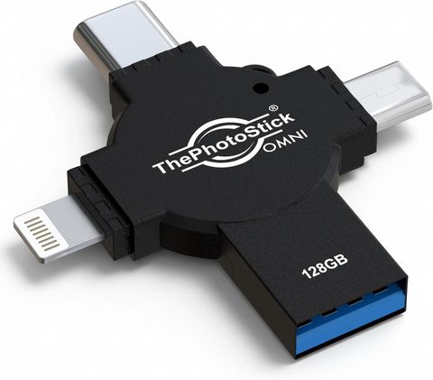 USB ThePhotoStick Omni X 128GB OMNI-X-128GB - Sao Lưu 4 In 1