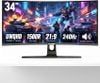 Màn hình chơi game cong siêu rộng 34 inch Gawfolk 240Hz