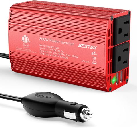 Bộ đổi nguồn BESTEK MRI3011BU 12V sang 110V 300W xe hơi