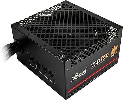 Rosewill VSB 750W 80+ Bronze, ATX 3.0 & 3.1 Compatible, Semi-Modular Power Supply
