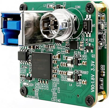 USB3 Vision Industrial Camera IMX296 1.58MP Monochrome Global Shutter Camcorder