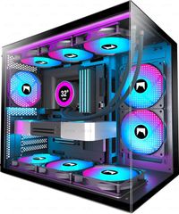  Vỏ Case HYXN H3 ATX – 3 Fan ARGB, Dual Chamber, Hỗ trợ Radiator 360mm 