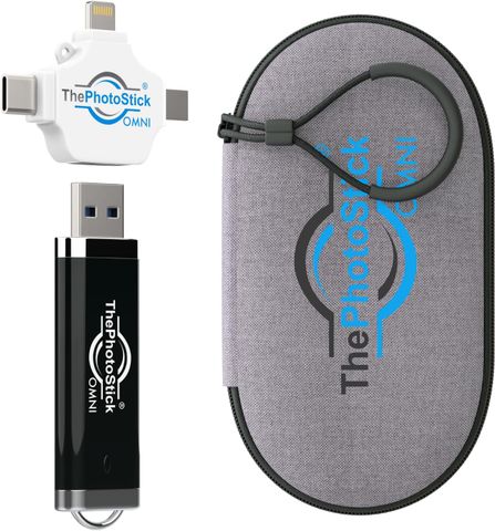 USB ThePhotoStick Omni 128GB - Tự Động Sao Lưu Ảnh, Video