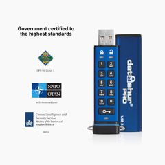  iStorage datAshur PRO USB Bảo Mật 16GB Màu Xanh 