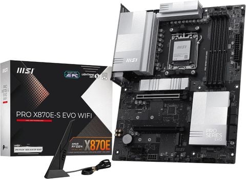 Mainbroad MSI PRO X870E-S EVO WiFi, Hỗ Trợ Ryzen 9000