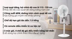  Quạt đứng Toshiba 5 cánh F-LSA20(H)VN 60W 