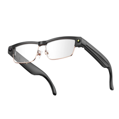  NJYUAN L802 Smart Glasses Gold Blue Light Blocking – Camera AI & Bluetooth 
