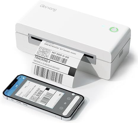 Máy in nhãn nhiệt Gloryang Bluetooth 4x6 inch – Màu trắng