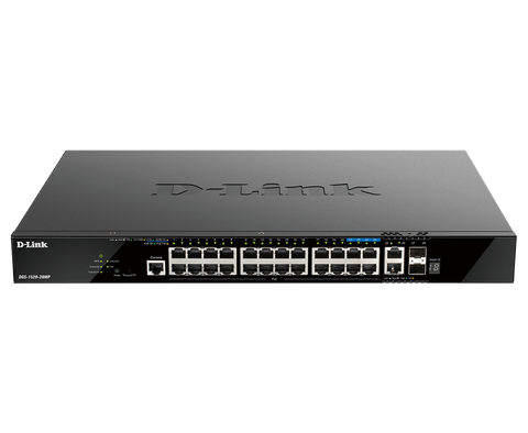 DGS-1520-28MP – Switch Layer 3 Stackable Smart Managed 28 Port PoE+