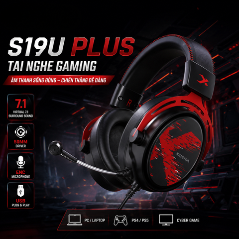 Tai nghe Gaming XIBERIA S19U PLUS Virtual 7.1 USB ENC