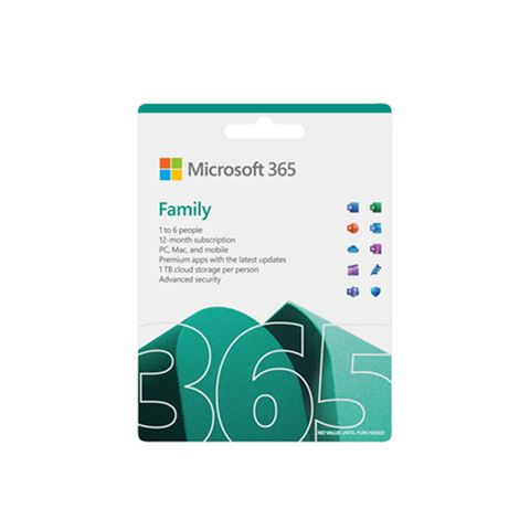 Phần mềm M365 Family English APAC Subscr 1YR Medialess