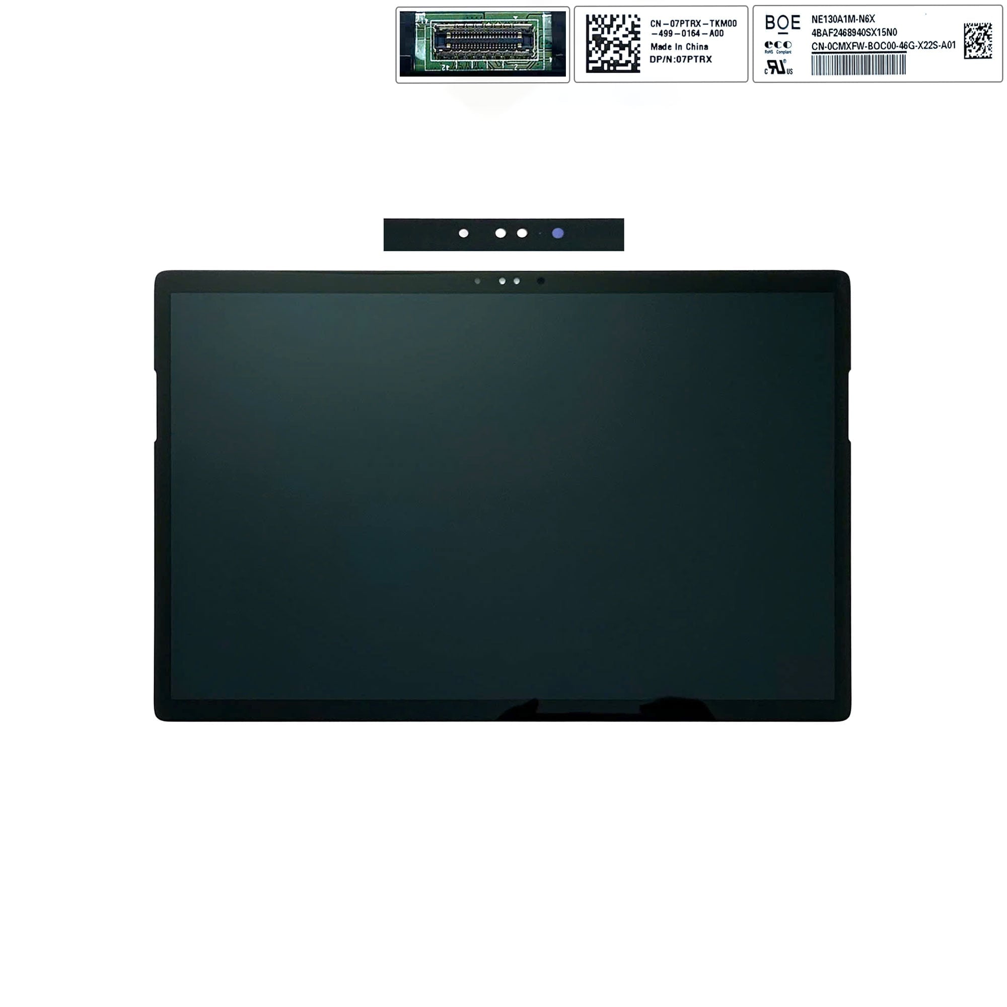 Màn hình 13.3 Dell Latitude 7350 Detachable NE130A1M-N6X 2880x1920 QHD+ 60Hz Gương 46 chân Kèm kính Cảm ứng không ốc & 07PTRX 0JRR2Y (ORG +)