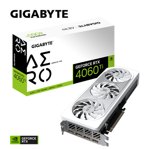 Card màn hình GIGABYTE GeForce RTX 4060 Ti AERO OC 16G (GV-N406TAERO OC-16GD)