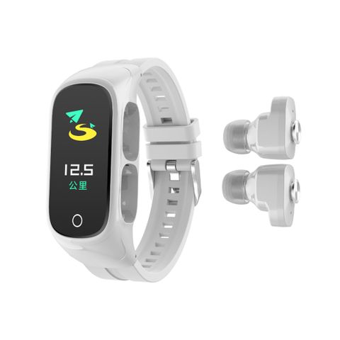 NJYUAN N8 TWS Smart Bracelet Silver – Vòng Tay Tai Nghe Cao Cấp