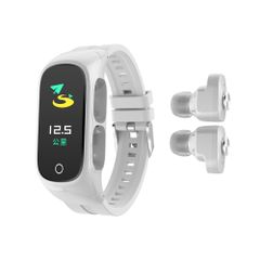  NJYUAN N8 TWS Smart Bracelet Silver – Vòng Tay Tai Nghe Cao Cấp 