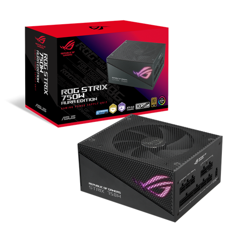 ROG STRIX 750W Gold Aura Edition – PSU RGB ATX 3.0 cao cấp