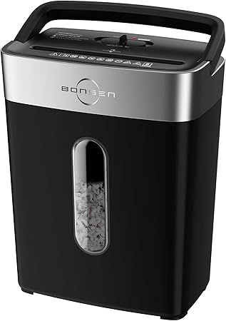 BONSEN S3101: Máy hủy tài liệu 8 tờ chuẩn P-4 & Chứng nhận ETL