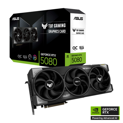 Card màn hình ASUS TUF Gaming GeForce RTX 5080 16GB GDDR7 OC Edition (TUF-RTX5080-O16G-GAMING)