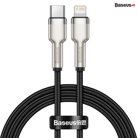 Cáp Baseus Cafule Metal PD 20W | Sạc Nhanh iPhone 12 & Vỏ Kim Loại Siêu Bền