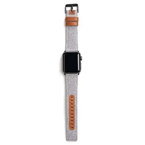 Dây vải Veined iValue Rice White 40mm – nhẹ tay, phong cách casual