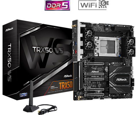 Mainboard ASRock TRX50 WS - Workstation Hiệu Năng Cao, RAM 1TB