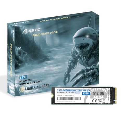 SSD SSTC E130 512GB M.2 NVMe Gen3x4 tốc độ 3200MB/s