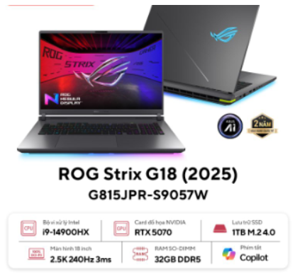 2025 ROG Strix G18 | RTX 5070