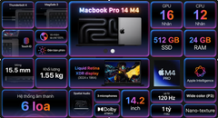  Laptop MacBook Pro 14 inch Nano M4 Pro 24GB/512GB 