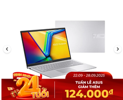  Laptop Asus VivoBook X1504VA-NJ1969W (i5 1334U/16GB RAM/512GB SSD/15.6 FHD/Win11/Bạc) 