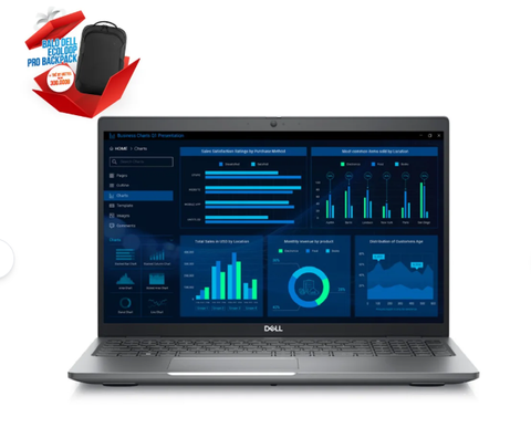 Laptop Dell Workstation Mobile Precision 3581 vPro Enterprise (71023331) (i7-13800H/16GB RAM/512GB SSD/RTX A500 4GB/15.6 inch FHD/Ubuntu/Xám)