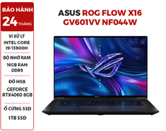  LAPTOP ASUS ROG FLOW X16 GV601VV NF044W CORE i9-13900H | RTX4060 8GB |16GB RAM | 1TB SSD | 16