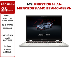  LAPTOP MSI PRESTIGE 16 Al+ MERCEDES AMG B2VMG-088VN ULTRA 9-288V | 32GB RAM | 2TB SSD | 16