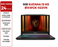 LAPTOP GAMING MSI CROSSHAIR 16 HX AI D2XWGKG-034VN Intel Core Ultra 7 255HX | RTX 5070 8GB | 16GB RAM | 1TB SSD | 16 inch QHD + 240Hz Win 11 