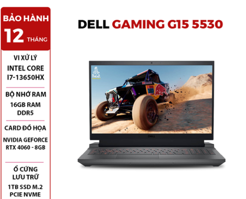 LAPTOP DELL G15 5530 CORE i7-13650HX | RTX 4060 8GB | 16GB RAM | 1TB SSD | 15.6
