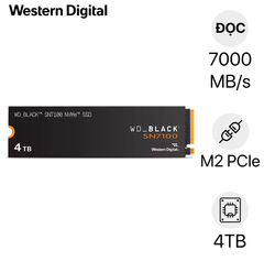  SSD WD Black SN7100 4TB PCIe Gen4 x4 NVMe M.2 