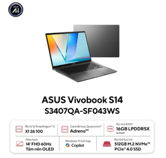  Laptop Asus Vivobook S14 S3407QA-SF043WS 