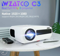  Máy Chiếu WZATCO C3 Mới LED Android 10 WIFI 1080P 