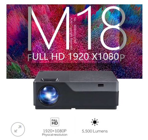 Máy chiếu AUN M18UP 5,8 inch 5500 Lumens 1920x1080P
