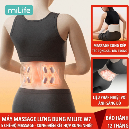 Máy massage lưng bụng miLife W7 EMS