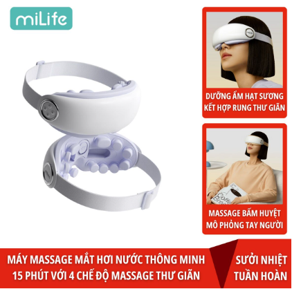 Máy massage mắt bấm huyệt miLife E4 Pro