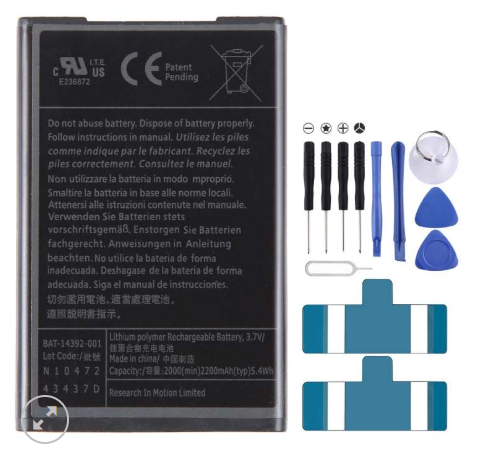 Pin Blackberry M-S1 Bold 9000/9700 2000mAh BAT-14392-001