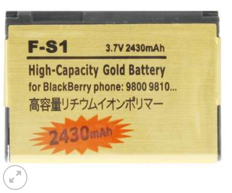 Pin BlackBerry 9800/9810 Pin Doanh nghiệp phiên bản vàng dung lượng cao 2430mAh F-S1