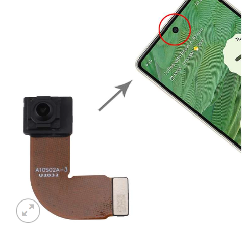 Camera trước Google Pixel 7 nguyên bản