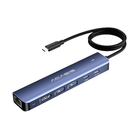 Hub USB-C ACASIS 6-in-1 - HDMI 4K, LAN, PD 100W, 10Gbps