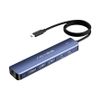 Hub USB-C ACASIS 6-in-1 - HDMI 4K, LAN, PD 100W, 10Gbps