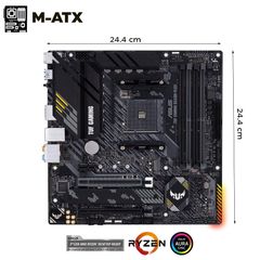  Mainboard ASUS TUF GAMING B550M-PLUS (AMD B550, Socket AM4, m-ATX, 4 khe RAM DRR4) 