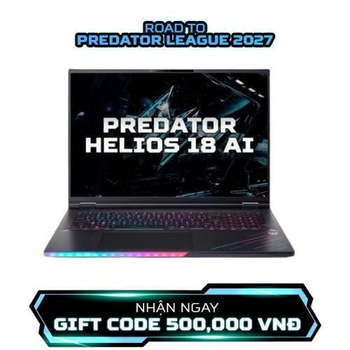 Ảnh minh họa Laptop Acer Predator Helios 18 AI PH18-I71-91UX NH.U3HSV.001 (Ultra 9 290HX Plus | 64GB | 3TB | RTX 5080 | 18 inch 2K MiniLED 250Hz | Win 11 | Đen) 1